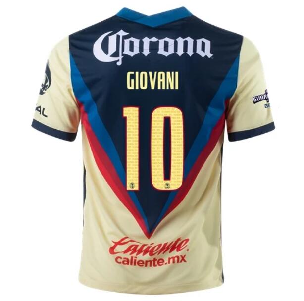 Club America Home Kit Soccer Jersey GIOVANI DOS SANTOS #10 2020/21